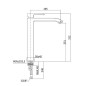 Paffoni Level - Mitigeur de lavabo, chrome LES081CR