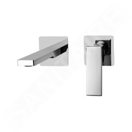 Paffoni Elle - Mitigeur de lavabo encastré avec corps d’encastrement, installation 2 trous, chrome EL106CR70