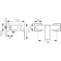 Novaservis Ferro Algeo Square - Robinetterie de douche, chrome 82061/1,0 Novaservis Ferro Algeo Square - Robinetterie de douche, chrome 82061/1,0