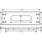 Hansgrohe sBox - Plaque de finition pour montage sur plage de carrelage 28016000