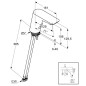 Kludi Balance - Mitigeur de lavabo électronique, chrome 5220005