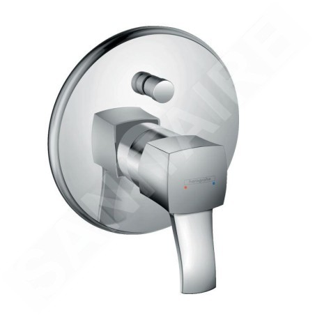 Hansgrohe Metropol Classic - Mitigeur de baignoire encastré avec poignée à levier, chrome 31345000