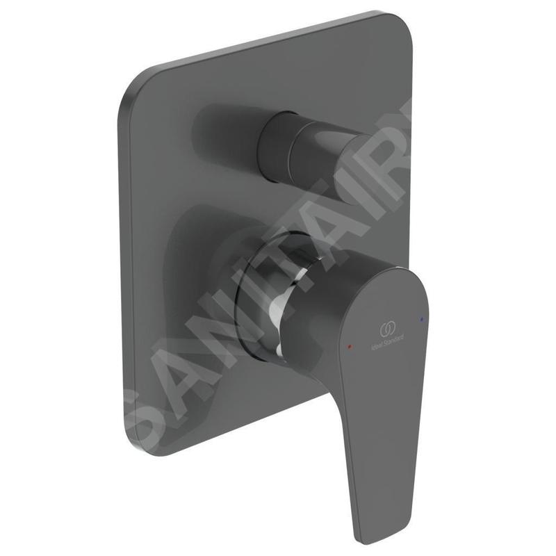 Ideal Standard Cerafine D - Mitigeur encastré de baignoire avec corps d'encastrement, chrome/perle grise A7189U8