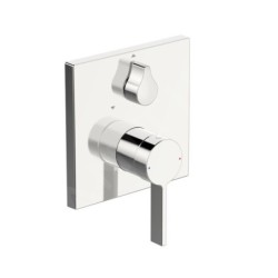 Hansa Loft - Mitigeur de baignoire encastré, avec inverseur pour 2 sorties, chrome 87609003