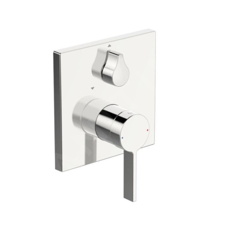 Hansa Loft - Mitigeur de baignoire encastré, avec inverseur pour 2 sorties, chrome 87609003