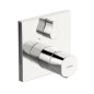 Hansa Living - Mitigeur thermostatique de baignoire encastré, avec inverseur pour 2 sorties, chrome 81143562