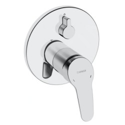 Hansa Mix - Mitigeur de baignoire encastré, ECO, avec inverseur pour 2 sorties, chrome 81849083