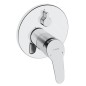 Hansa Mix - Mitigeur de baignoire encastré, ECO, avec inverseur pour 2 sorties, chrome 81849083