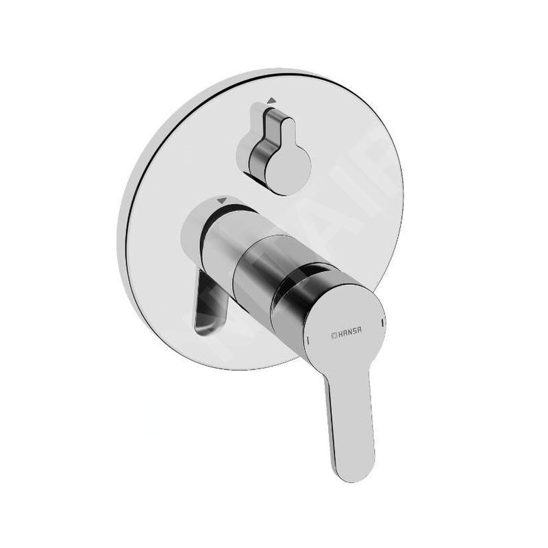 Hansa Primo - Mitigeur de baignoire encastré, avec inverseur pour 2 sorties, chrome 89903003