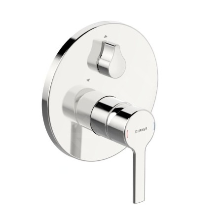 Hansa Ronda - Mitigeur de baignoire encastré, avec inverseur pour 2 sorties, chrome 83849573
