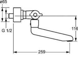 Hansa Care - Mitigeur thermostatique de lavabo, chrome 08302201