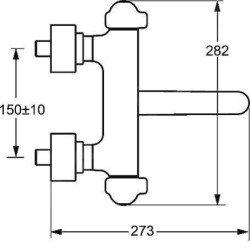 Hansa Care - Mitigeur thermostatique de lavabo, chrome 08302201