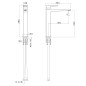 Sapho Dimy - Mitigeur de lavabo, noir mat DM006BL
