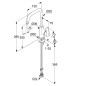 Kludi Pure&Solid - Mitigeur de lavabo avec bec pivotant, chrome 340240575