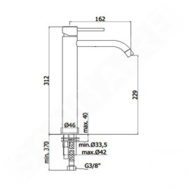 Paffoni Light Exclusive Edition - Mitigeur de lavabo, doré LIG081HG