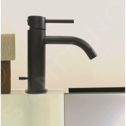 Paffoni Light - Mitigeur de lavabo avec garniture de vidage, noir mat LIG075NO