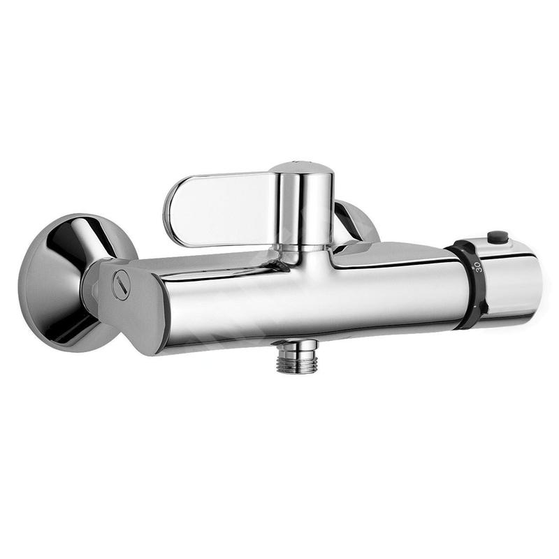 Hansa Tempra - Mitigeur de douche thermostatique, chrome 08240202