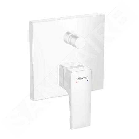Hansgrohe Metropol - Mitigeur de baignoire encastré avec clapet anti-retour, blanc mat 32546700