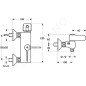 Hansa Tempra - Mitigeur de douche thermostatique, chrome 08240202