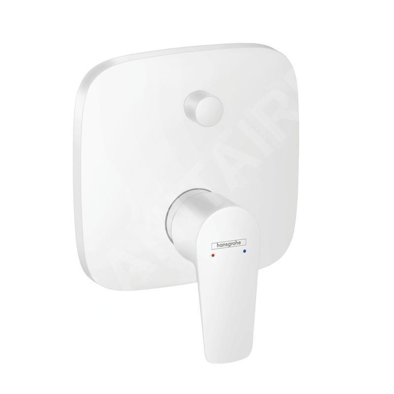 Hansgrohe Talis E - Mitigeur de baignoire encastré avec clapet anti-retour, blanc mat 71474700