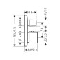 Hansgrohe PuraVida - Mitigeur thermostatique encastré avec vanne d’arrêt et inverseur, chrome 15771000 Hansgrohe PuraVida - Mitigeur thermostatique encastré avec vanne d’arrêt et inverseur, chrome 15771000