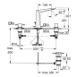 Grohe Allure Brilliant - Mitigeur de lavabo à 3 trous, chrome 20344000