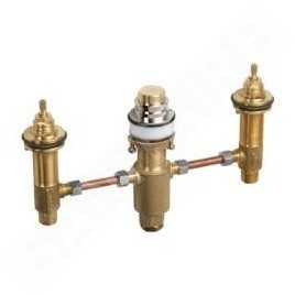 Hansgrohe Corps d’encastrement - Corps de base de mitigeur de baignoire à trois trous  pour le bord de baignoire 13233180