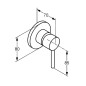 Kludi Bozz - Mitigeur encastrable, chrome 389250576