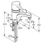 Kludi Medi Care - Mitigeur de lavabo avec bec pivotant, chrome 341130524