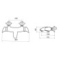 Novaservis Metalia 57 - Mitigeur thermostatique de baignoire, chrome 57920/1,0 Novaservis Metalia 57 - Mitigeur thermostatique de baignoire, chrome 57920/1,0