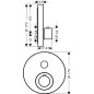Axor ShowerSelect - Module thermostatique encastré pour 1 sortie, chrome 36722000