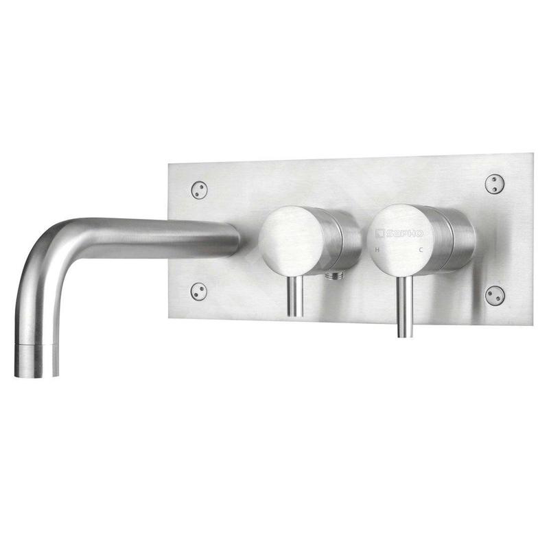 Sapho Minimal - Mitigeur de baignoire encastré, corps inclus, inox MI110 Sapho Minimal - Mitigeur de baignoire encastré, corps inclus, inox MI110