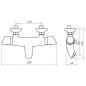 Novaservis Metalia Eco+ - Mitigeur thermostatique de baignoire ECO+ avec accessoires, chrome 57921,0E Novaservis Metalia Eco+ - Mitigeur thermostatique de baignoire ECO+ avec accessoires, chrome 57921,0E