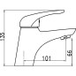 Novaservis Titania Hit - Mitigeur de lavabo avec vidage, chrome 95501,0 Novaservis Titania Hit - Mitigeur de lavabo avec vidage, chrome 95501,0