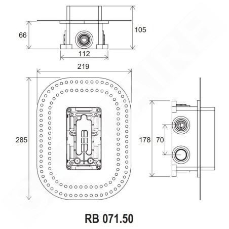 Ravak R-box - Corps d’encastrement pour mitigeurs encastrés X070074
