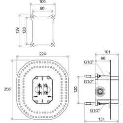 Ravak R-box - Corps d’encastrement pour mitigeurs encastrés X070052