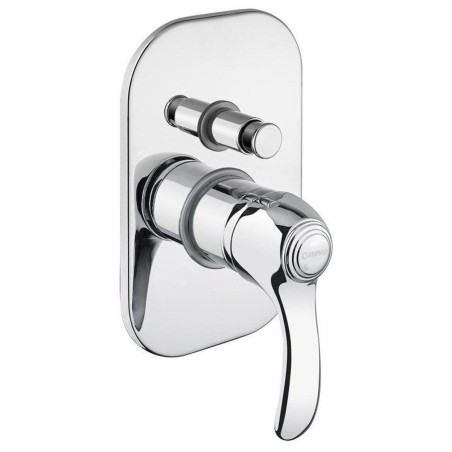 Sapho Kirké - Mitigeur encastré de douche avec corps d'encastrement, 2 sorties, chrome KI42C