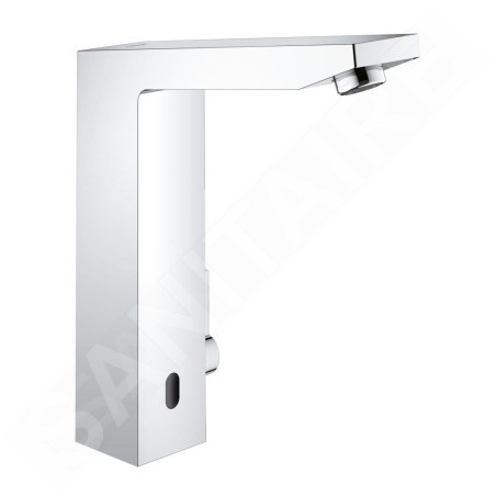 Grohe Eurocube E - Mitigeur électronique infrarouge de lavabo, avec mélangeur et limiteur de température ajustable, chrome