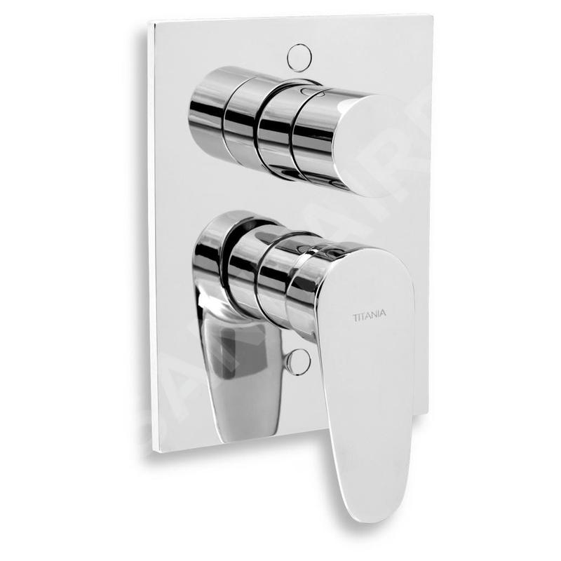 Novaservis Titania Smart - Robinetterie de baignoire encastrée avec inverseur, chrome 98050R,0 Novaservis Titania Smart - Robinetterie de baignoire encastrée avec inverseur, chrome 98050R,0