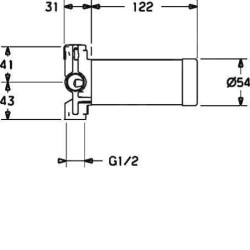 Hansa Corps d’encastrement - Corps d’encastrement pour inverseur multiple DN15 02950100