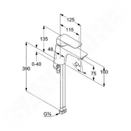 Kludi Ameo - Mitigeur de lavabo, chrome 410280575