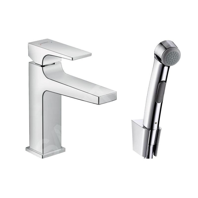 Hansgrohe Metropol - Mitigeur pour lavabo avec douchette Bidette, chrome 32522000