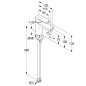 Kludi Pure&Style - Mitigeur de lavabo, chrome 400280575