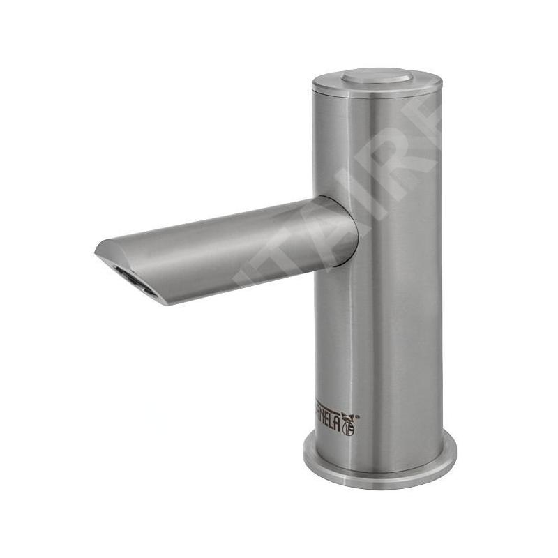 Sanela Robinets Piezo - Mitigeur de lavabo Piezo anti-vandalisme, alimentation depuis pile de 6V, inox SLU 93PDB Sanela Robinets Piezo - Mitigeur de lavabo Piezo anti-vandalisme, alimentation depuis pile de 6V, inox SLU 93PDB