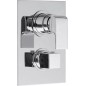 Sapho Dimy - Mitigeur thermostatique encastré de douche, avec corps d'encastrement, 3 sorties, chrome DM393