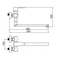 Novaservis Titania Fresh - Robinetterie de baignoire, chrome 96673/1,0 Novaservis Titania Fresh - Robinetterie de baignoire, chrome 96673/1,0