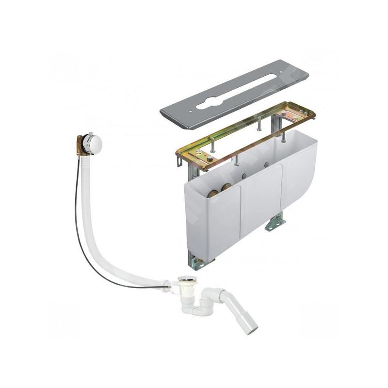Kludi Rotexa - Set de garniture de vidage et corps encastré pour bord de baignoire, 3 trous 7880205-00