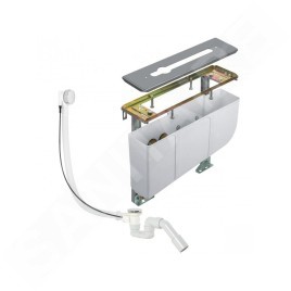 Kludi Rotexa - Set de garniture de vidage et corps encastré pour bord de baignoire, 3 trous 7881205-00