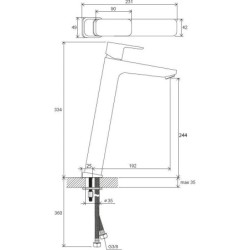 Ravak 10° Free - Mitigeur de lavabo TD F 015.00, chrome X070130