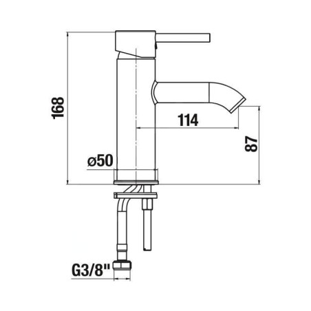 Jika Mio Style - Mitigeur de lavabo, chrome H3112F10041101